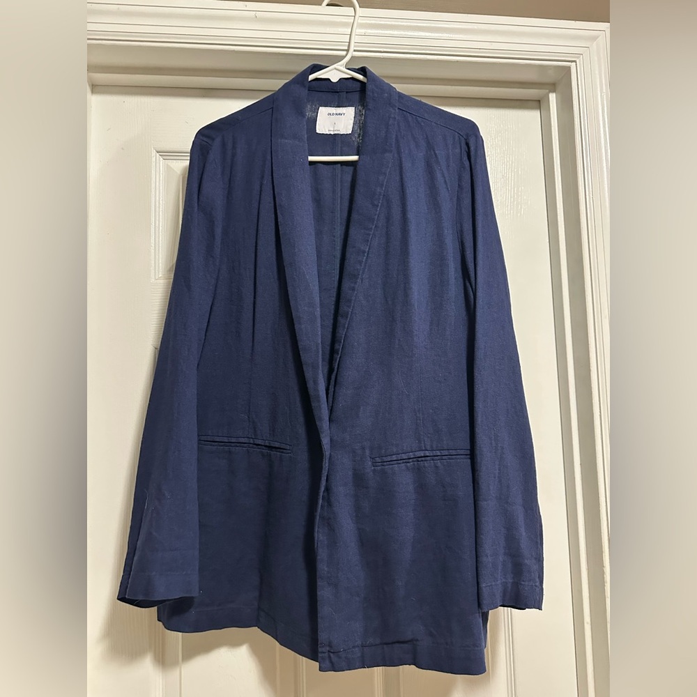 Old Navy Navy Open-Front Blazer